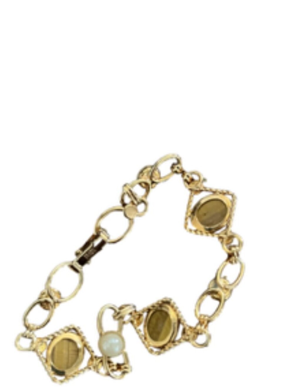 Vintage Dixelle Tiger Eye Bracelet